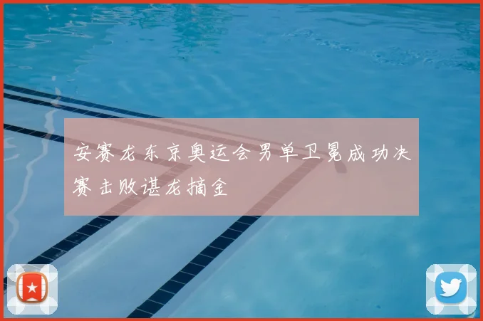 安赛龙东京奥运会男单卫冕成功决赛击败谌龙摘金